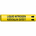 Pipe Mrkr Lquid Nitrgn 13/16in H 4/5in W