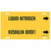 Pipe Markr Liquid Nitrogen 10in H 24in W