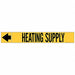 Pipe Mrkr Heatng Supply 1in H 8in W