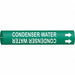 Pipe Marker Condenser Water 2in H 2in W