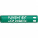 Pipe Marker Plumbing Vent 2 in W