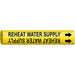 Pipe Markr Reheat Water Supply 13/16in H