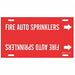 Pipe Marker Fire Auto Sprinklers 10in H