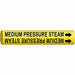 Pipe Marker Medium Pressure Steam