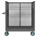 3 Sided Mesh Cart 1 Shelf 2000 lb.