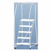 Rolling Ladder Aluminum 47-1/2 In.H