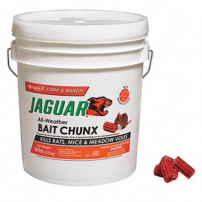 Rodenticide Red Chunks 18 lb Pail