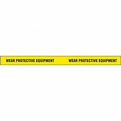 Floor Tape Black/Yellow 2 inx180 ft Roll