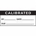 Calibration Label ENG Black/White PK350