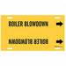 Pipe Markr Boiler Blowdown 10in H 24in W