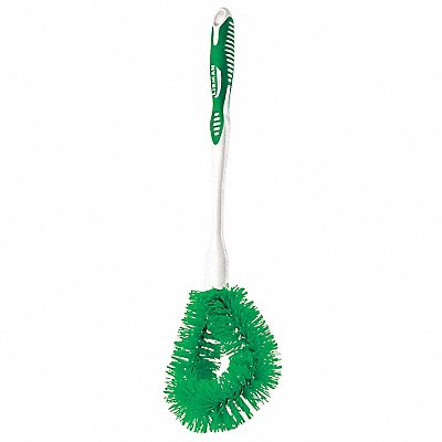 Toilet Brush 12 in L Green/White