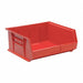 F0607 Hang and Stack Bin Red PP 7 in