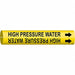 Pipe Marker High Pressure Water