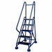 F2132 Rolling Ladder Hndrl Platfm 45 In H