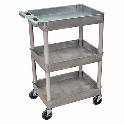 Utility Cart 300 lb Cap. PE 3 Shelves