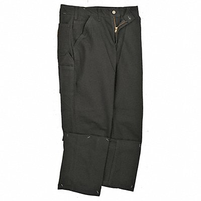 Dungaree Work Pants Black Size 48x32 In