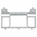 Label Holder Gray Plastic Slide-In