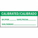 Calibration Label Bilingual 1in H PK225