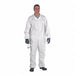 Hooded Coverall Elastic White XL PK50