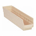 F0617 Shelf Bin Ivory Polypropylene 4 in