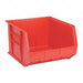 F0611 Hang and Stack Bin Red PP 11 in