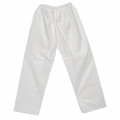 Disposable Pants XL White Elastic Waist