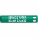 Pipe Markr Service Water 7/8in H 7/8in W
