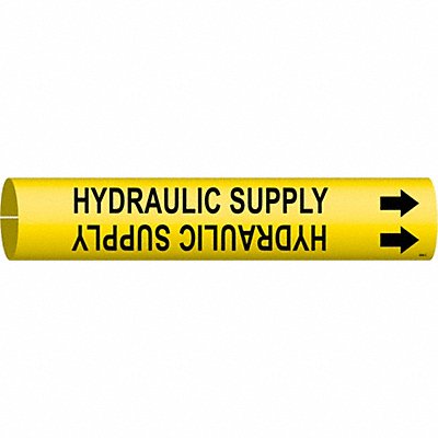 Pipe Marker Hydraulic Supply 2in H 2in W