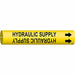 Pipe Marker Hydraulic Supply 2in H 2in W