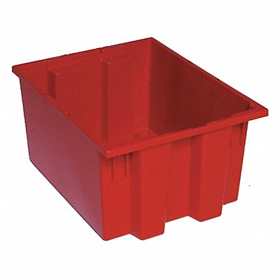 E1880 Stk and Nest Ctr Red Solid Polypropylene