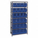 E1503 Bin Shlvng 18inx75inx36in Blue