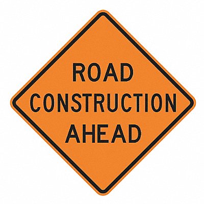 Road Construction Ahead Sign 30 x 30 