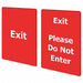 EXIT PLEASE DO NOT ENTER RED