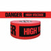 Barricade Tape Red/Black 500 ft x 3 In