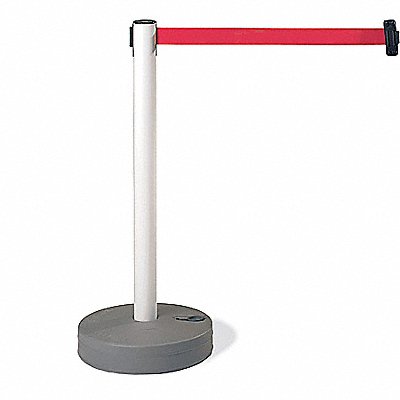 Barrier Post with Belt 37-3/4 in H