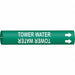 Pipe Markr Tower Water 13/16in H 4/5in W