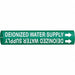 Pipe Marker Deionized Water Supply