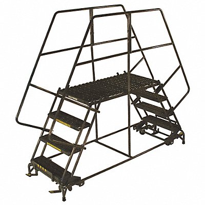 Rolling Work Platform Steel Dual 40 In.H