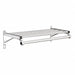 Coat Rack 1 Shelf 24 In W Satin Aluminum