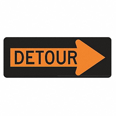 Detour Right Traffic Sign 18 x 48 