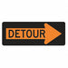 Detour Right Traffic Sign 18 x 48 