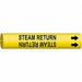 Pipe Mrkr Steam Return 13/16in H 4/5in W
