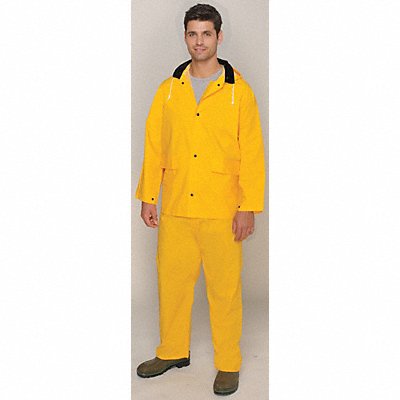 Rain Suit Jacket/Bib Unrated Yellow 2XL