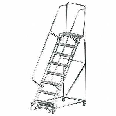 Lockstep Roll Ladder T304 Steel 80 in.H