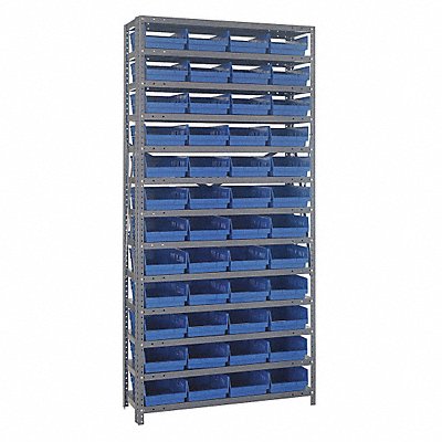 E1517 Bin Shlvng 18inx75inx36in Blue