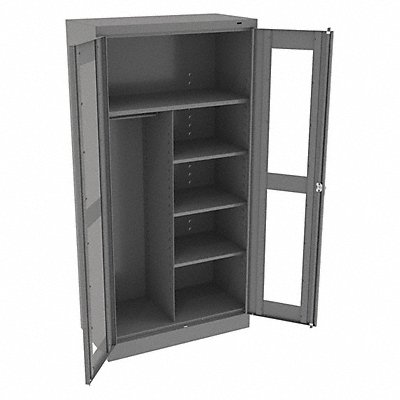 Storage Cabinet 72 x36 x18 MdGry 5Shlv