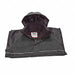 Rain Jacket Detachable Hood Black L