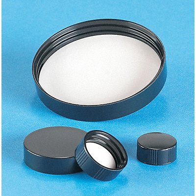 Cap 45 mm Dia Black PK144