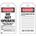 Danger Tag 5-3/4 x 3 In 3/8 In PK10