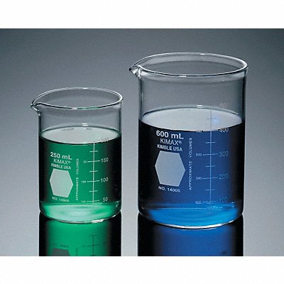 Beaker 400 mL 114 mm H 77 mm Dia PK48